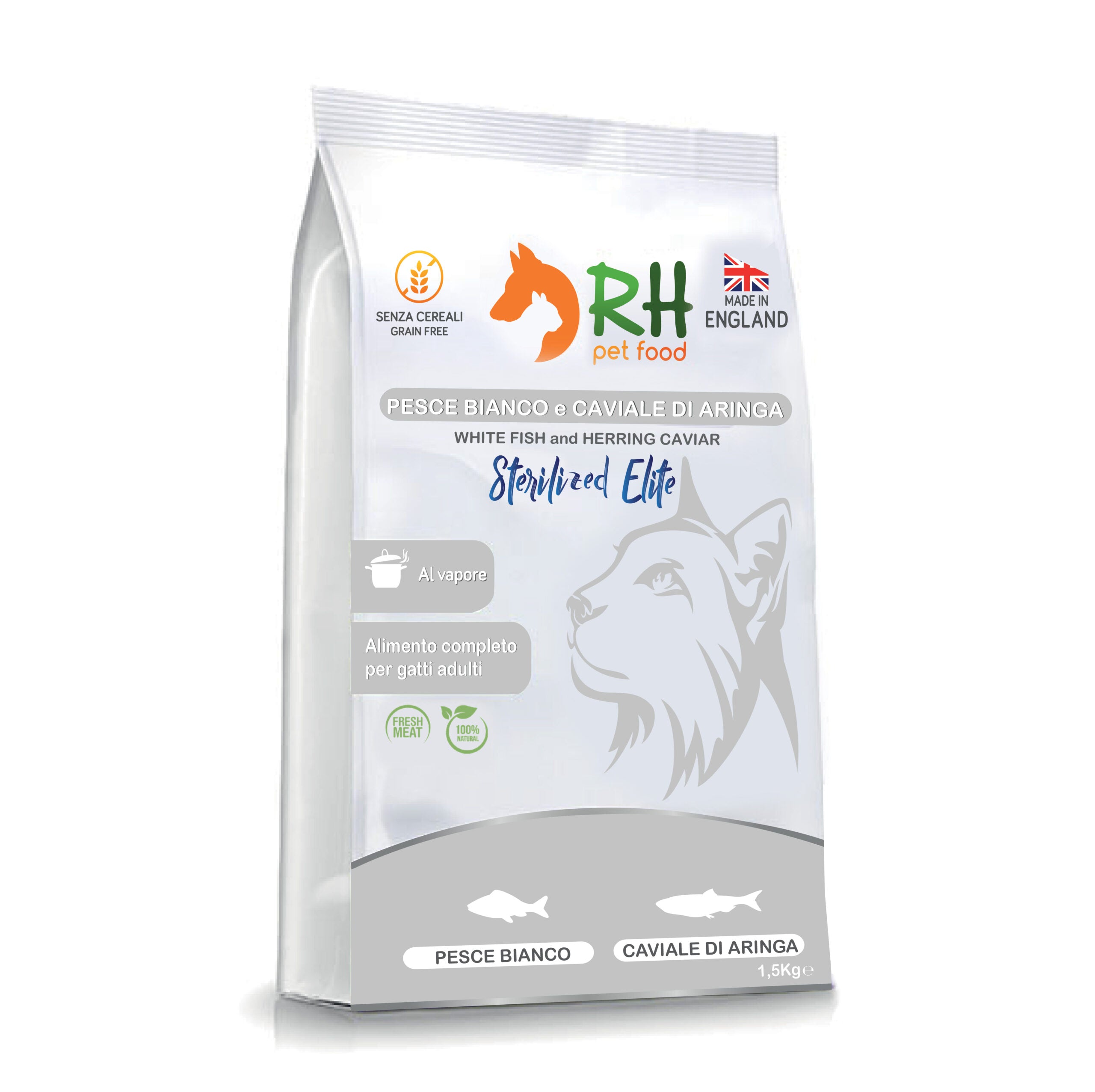 Pesce Bianco e Caviale di Aringa Sterilized Elite plus