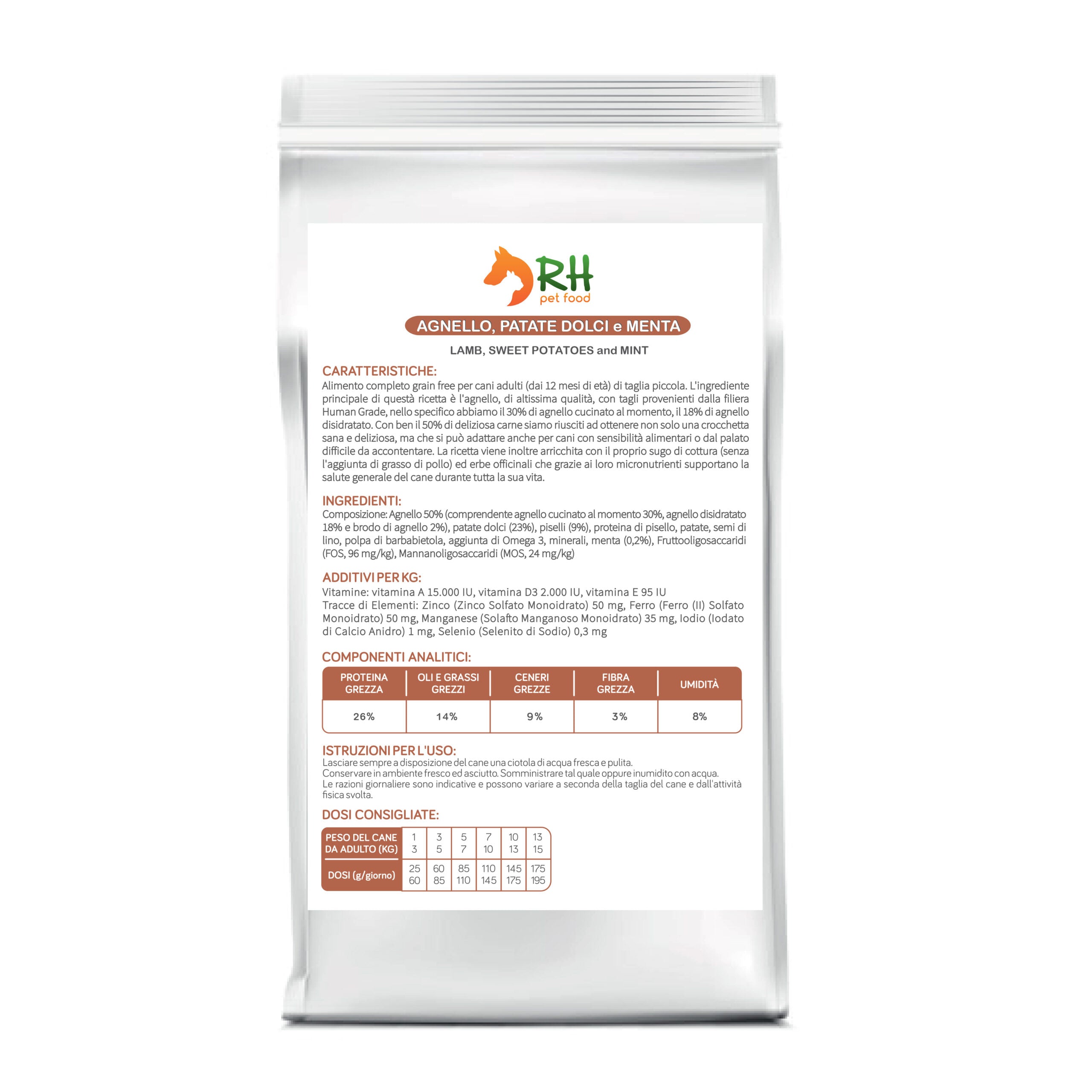 Agnello, patate dolci e menta mini Elite