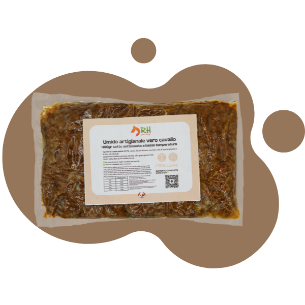Casalinga cotta Cavallo (no frigo) sottovuoto per cani