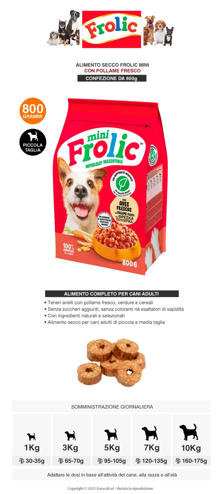 Frolic Mini al Pollo 800g