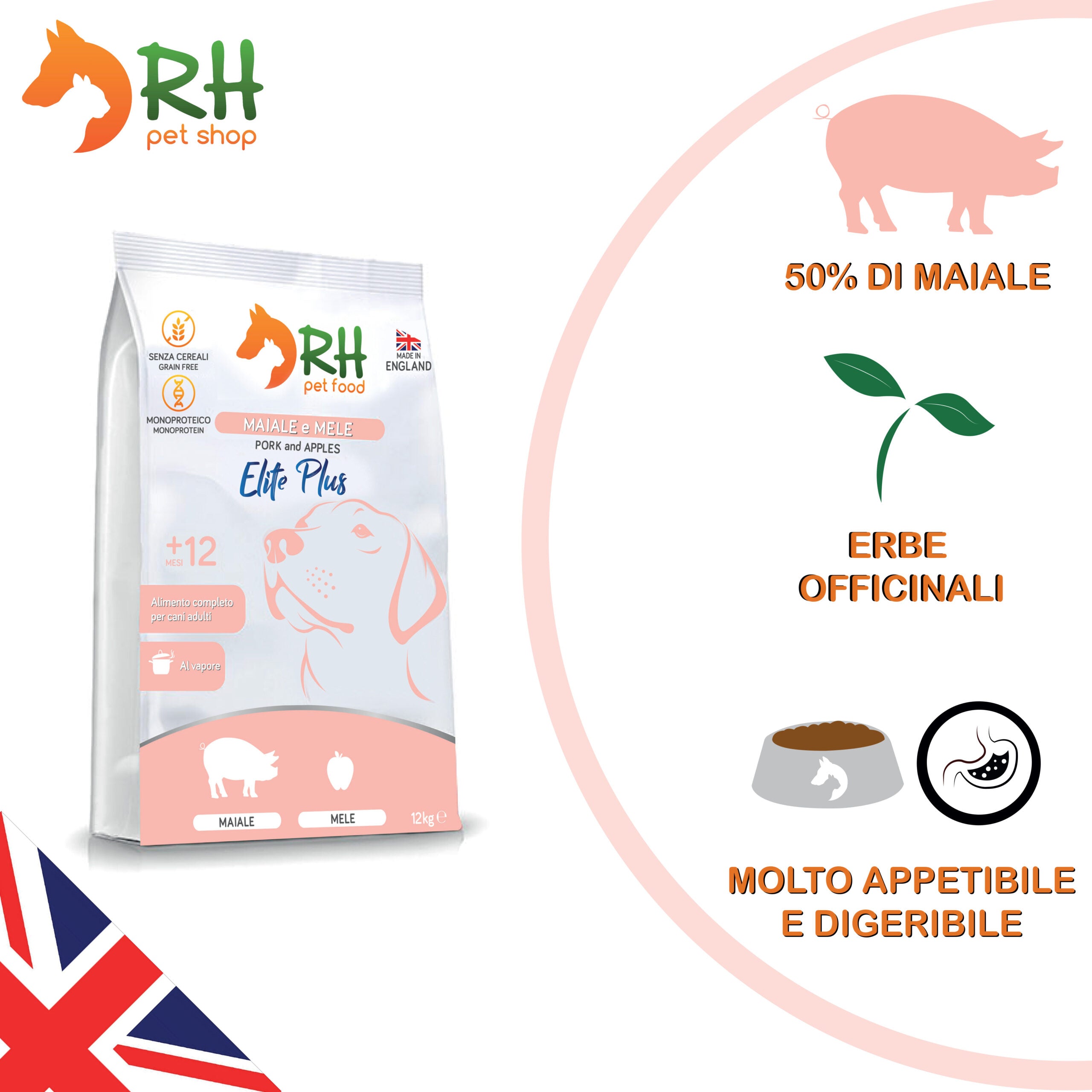 Maiale e mele Elite plus adult