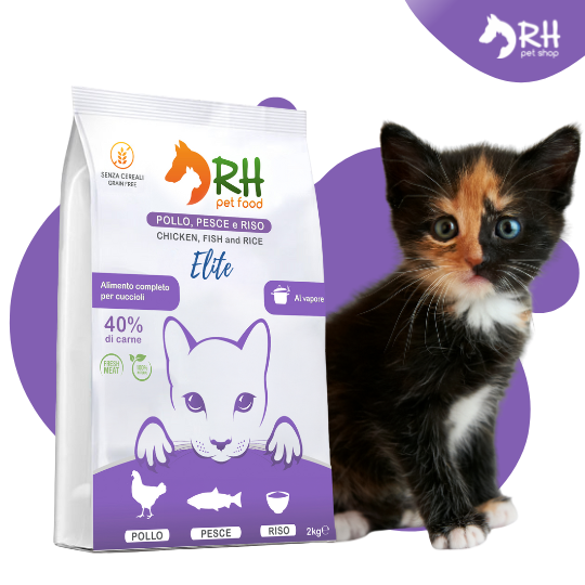 Pollo, pesce e riso Elite Kitten - benefici