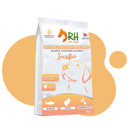 Salmone, patate e barbabietola Sensitive