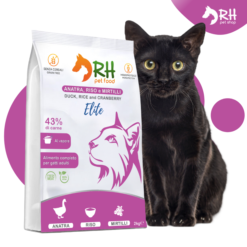 Anatra, riso e mirtilli Elite - benefici