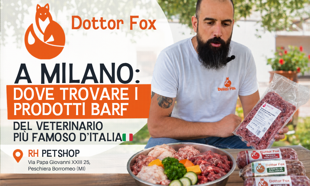Dottor Fox a Milano: dove trovare i prodotti BARF del veterinario più famoso d'Italia