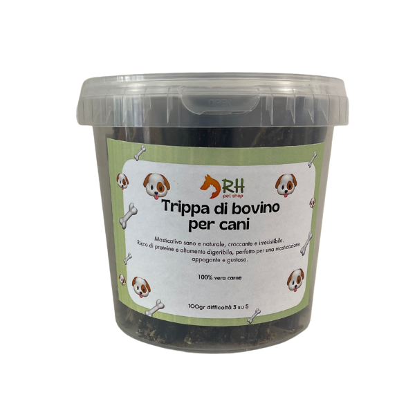 Trippa bovina essiccata per cani 500gr