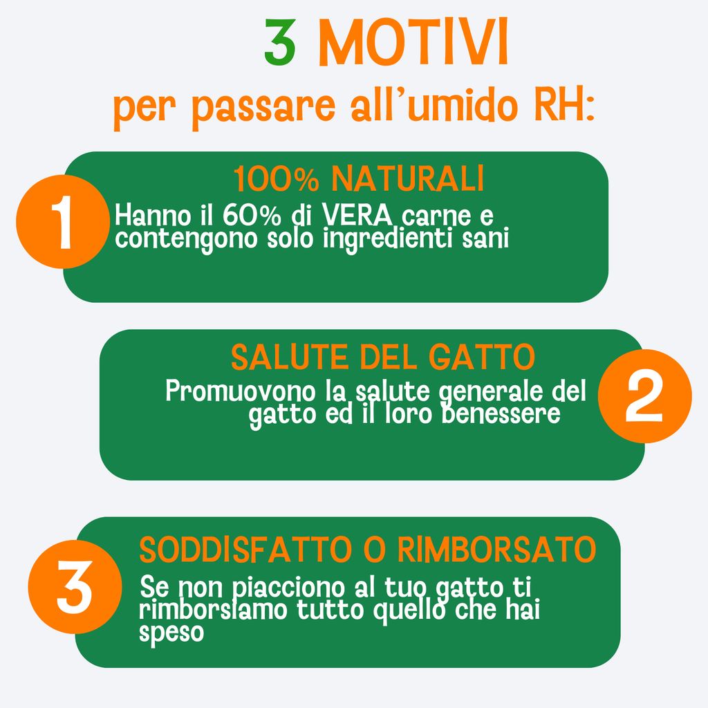 Cibo umido al naturale per gatti