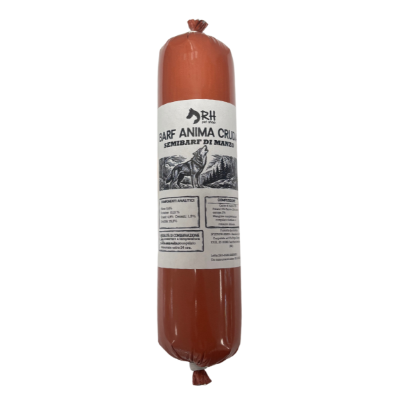 Umido Semi BARF Manzo 400gr Anima Cruda