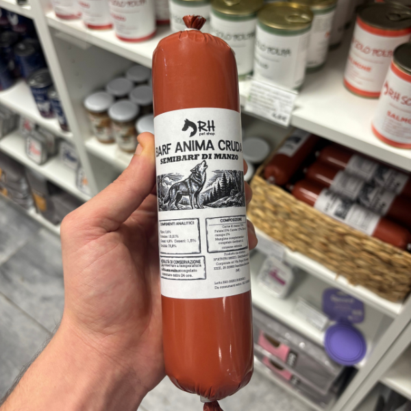 Umido Semi BARF Manzo 400gr Anima Cruda