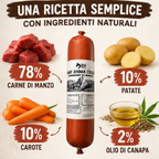 Umido Semi BARF Manzo 400gr Anima Cruda