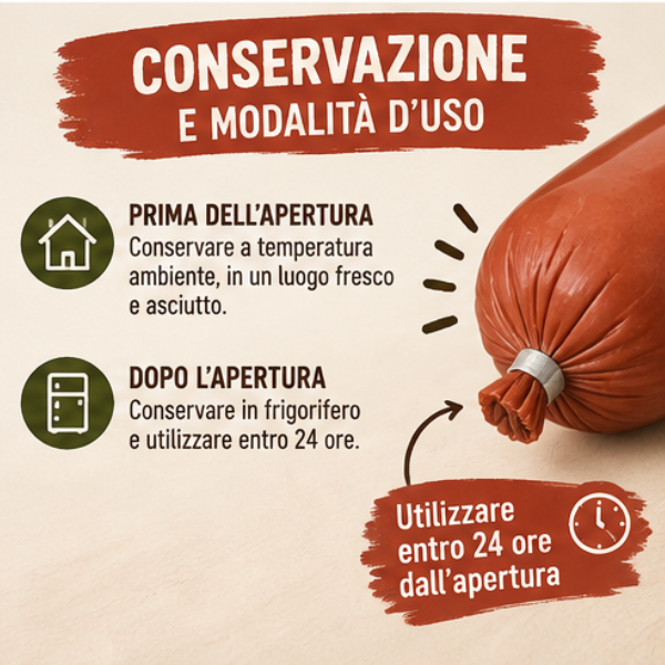 Umido Semi BARF Manzo 400gr Anima Cruda