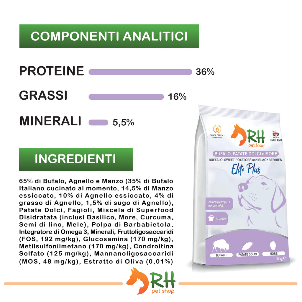 Bufalo, patate dolci e more Elite plus