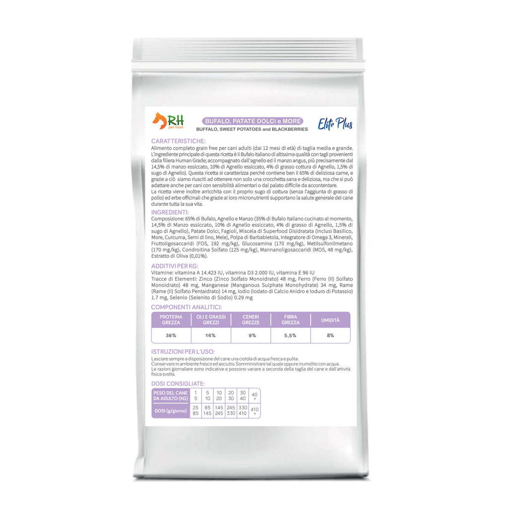 Bufalo, patate dolci e more Elite plus