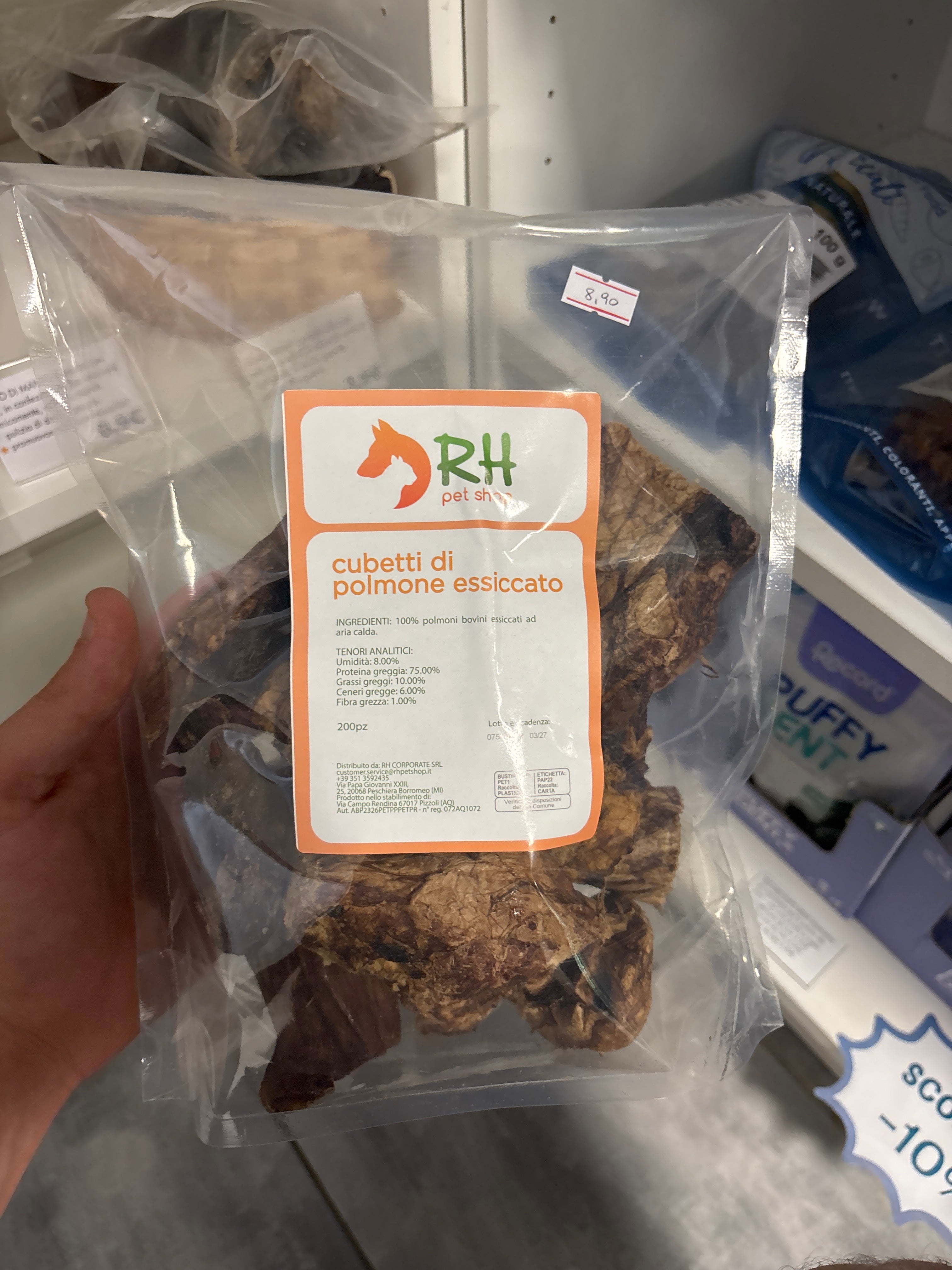 Polmone a cubetti 200gr RH