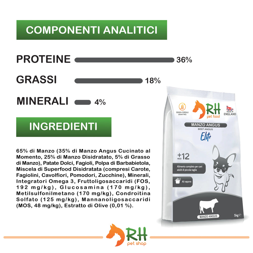 Manzo Angus mini Elite plus