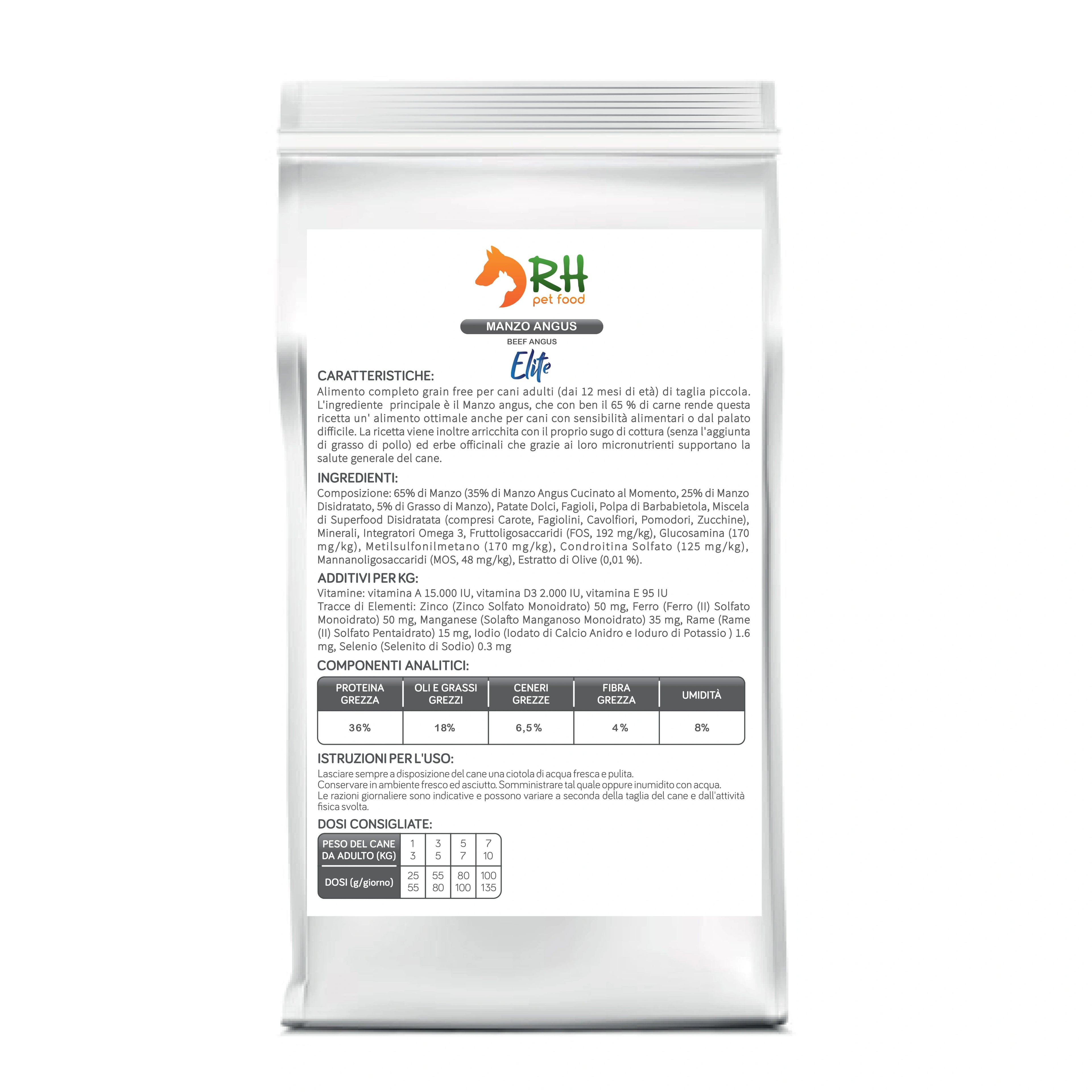 Manzo Angus mini Elite plus