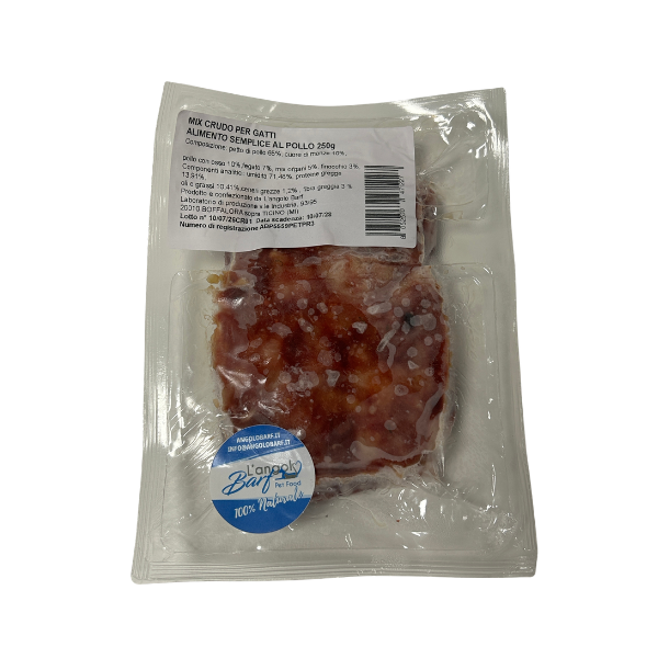 Mix completo per gatti Pollo Angolo BARF 250gr