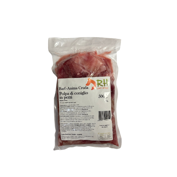 Coniglio polpa 500gr RH Anima Cruda