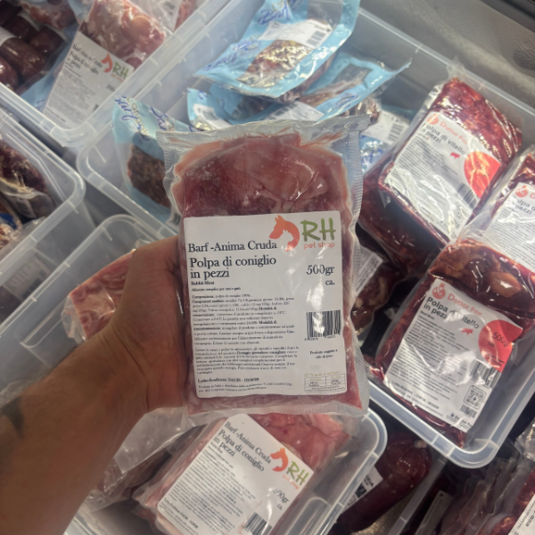 Coniglio polpa 500gr RH Anima Cruda