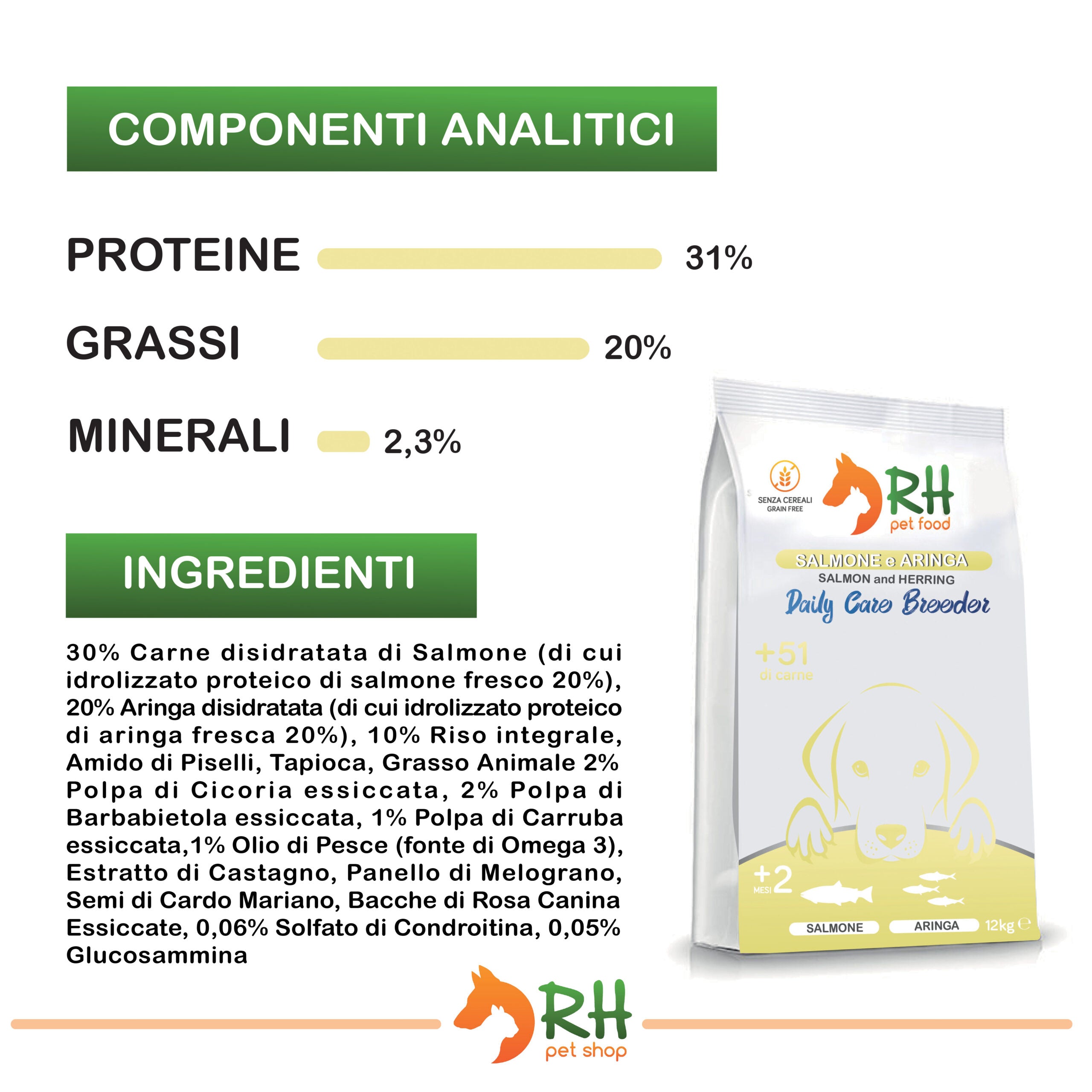 Salmone con aringa Puppy Daily care