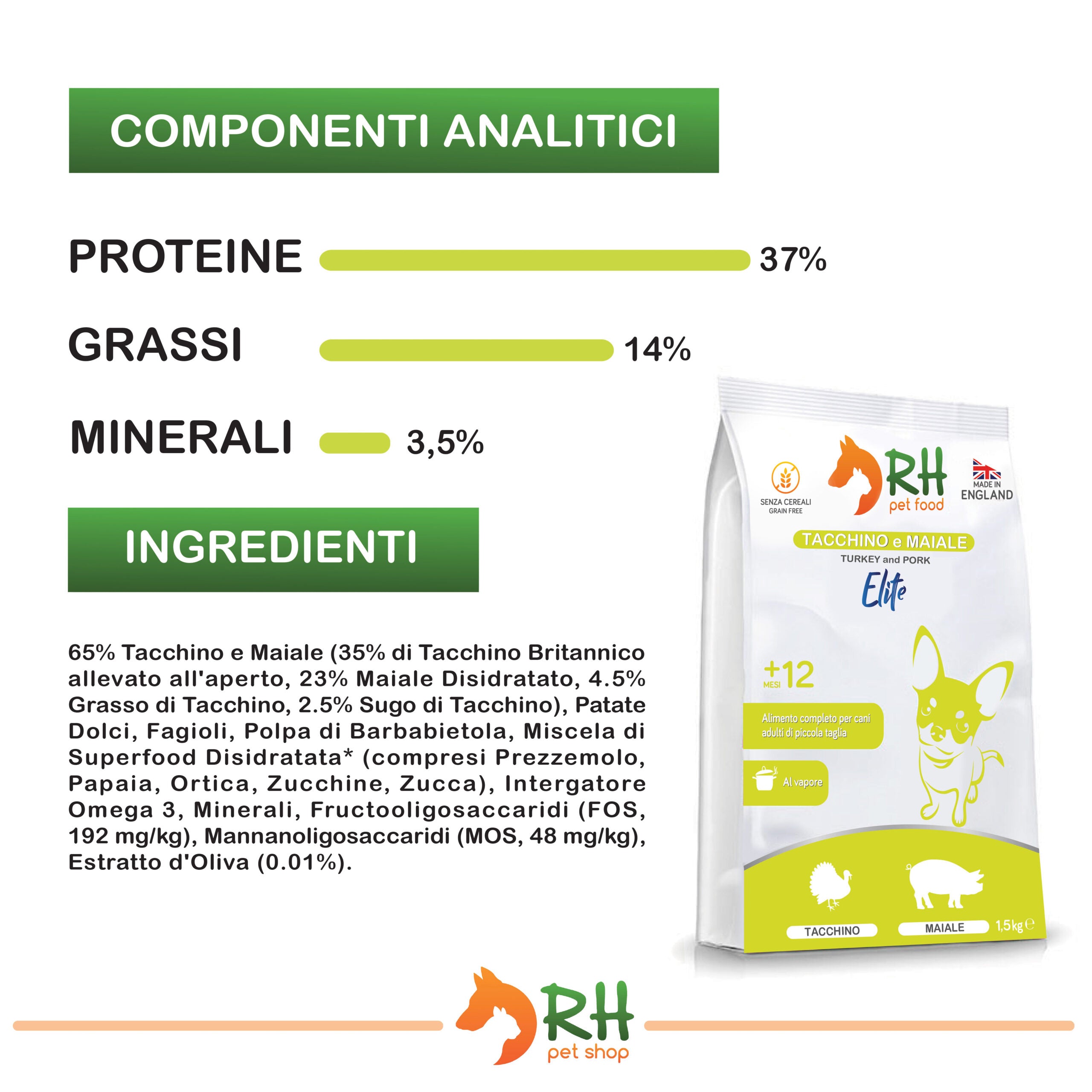 Tacchino e Maiale mini Elite plus