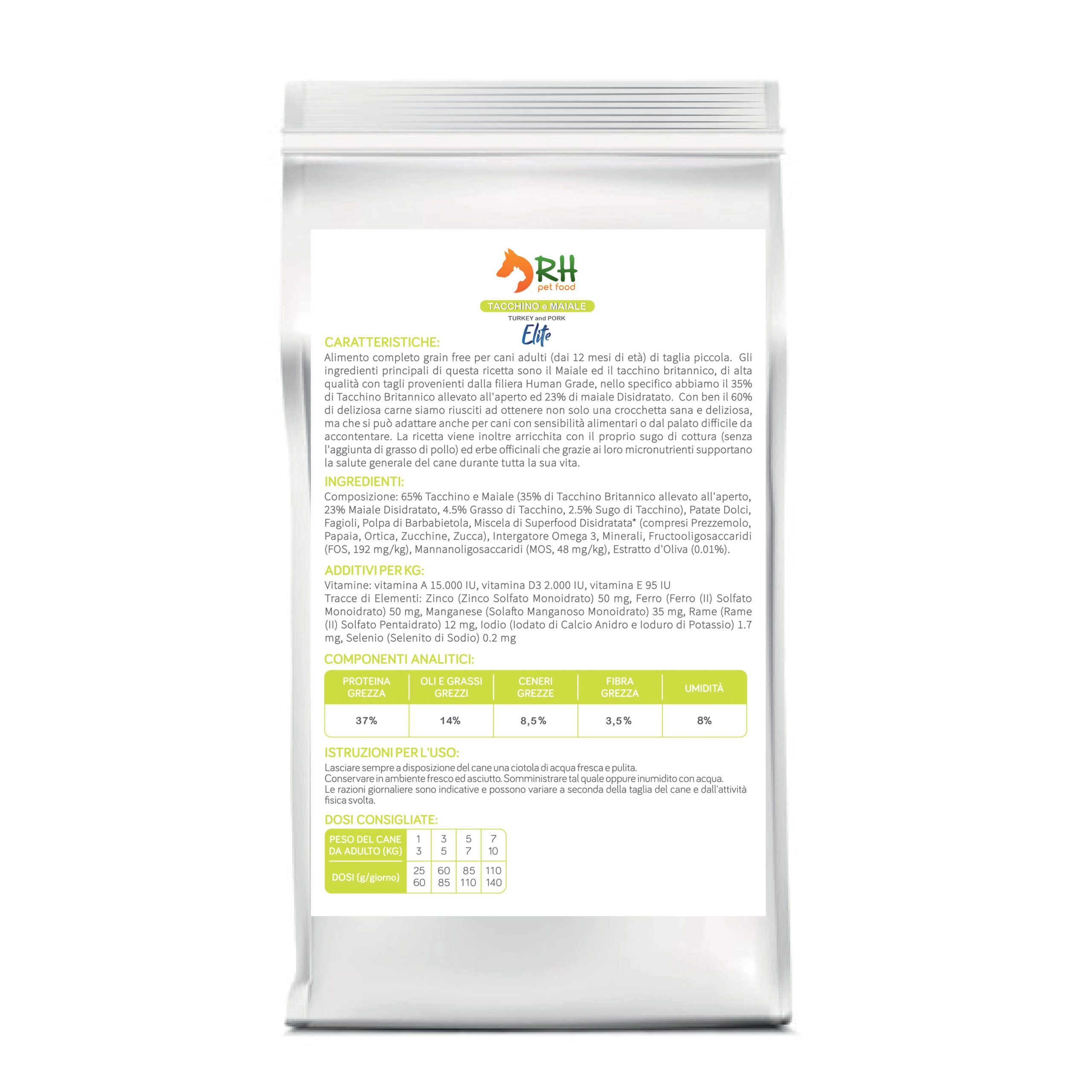 Tacchino e Maiale mini Elite plus