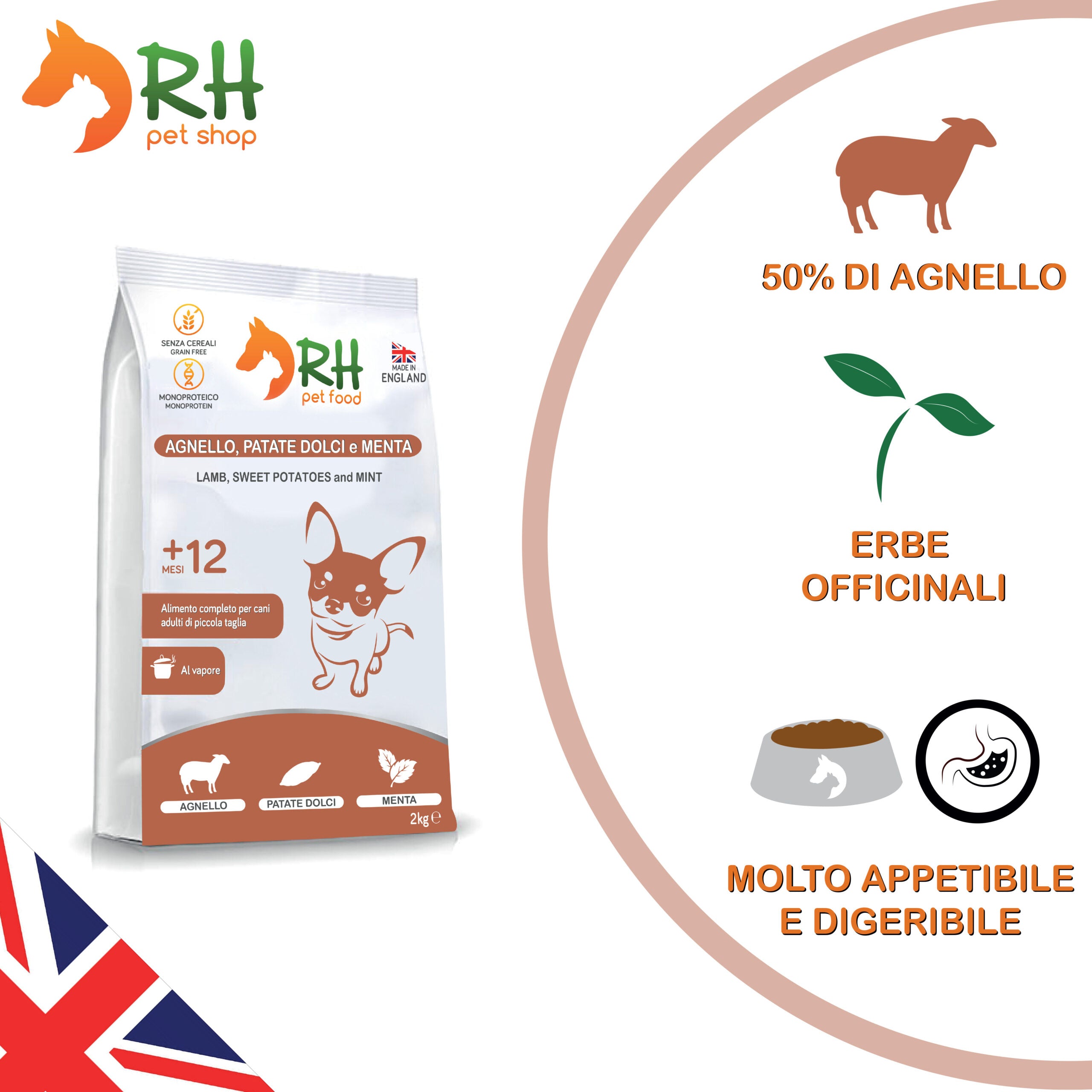 Agnello, patate dolci e menta mini Elite
