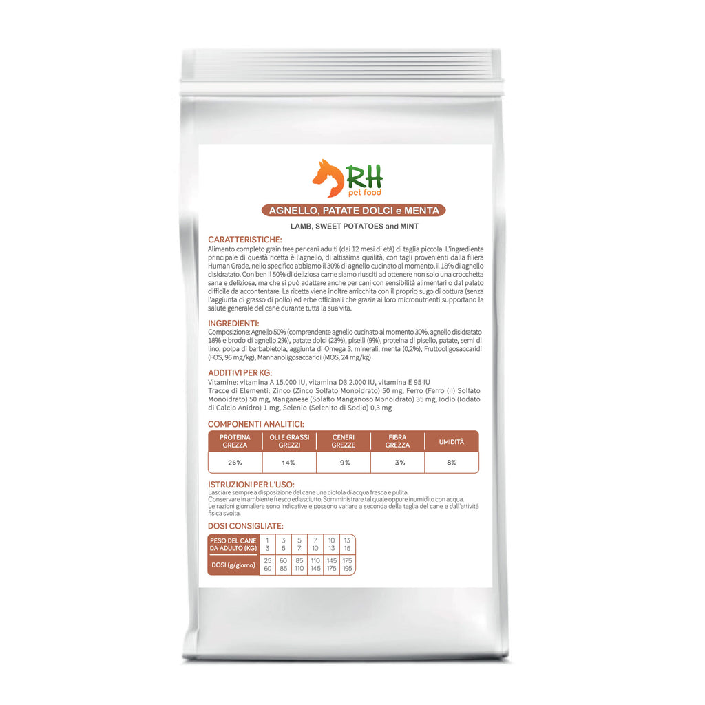 Agnello, patate dolci e menta mini Elite