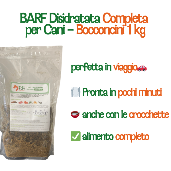 BARF Disidratata Agnello completa – Bocconcini 1 kg