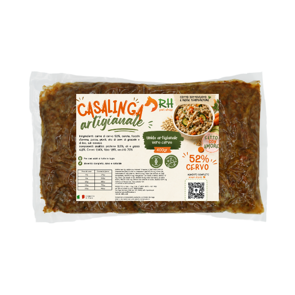 Casalinga cotta Cervo (no frigo) Sottovuoto Per Cani