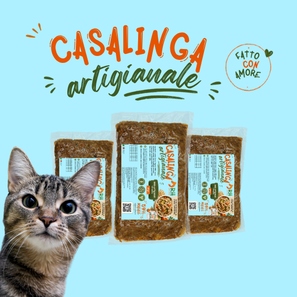 Casalinga cotta Manzo (no frigo) Sottovuoto Per Gatti