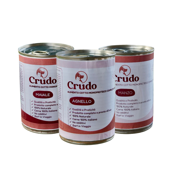 Umido Barf in lattina da 400gr Crudo