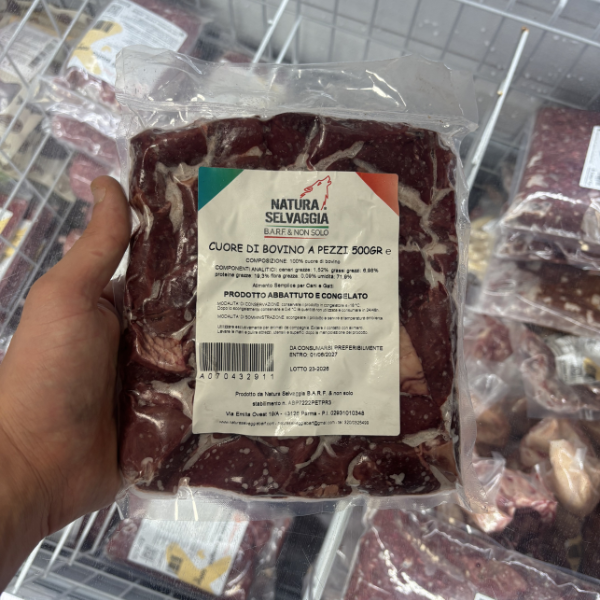 Cuore di bovino a pezzi 500g Natura Selvaggia