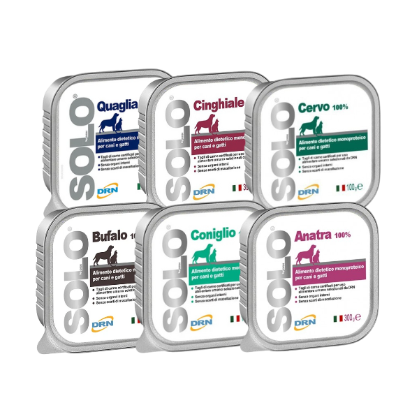 DRN Solo – Umido monoproteico per Cani e Gatti