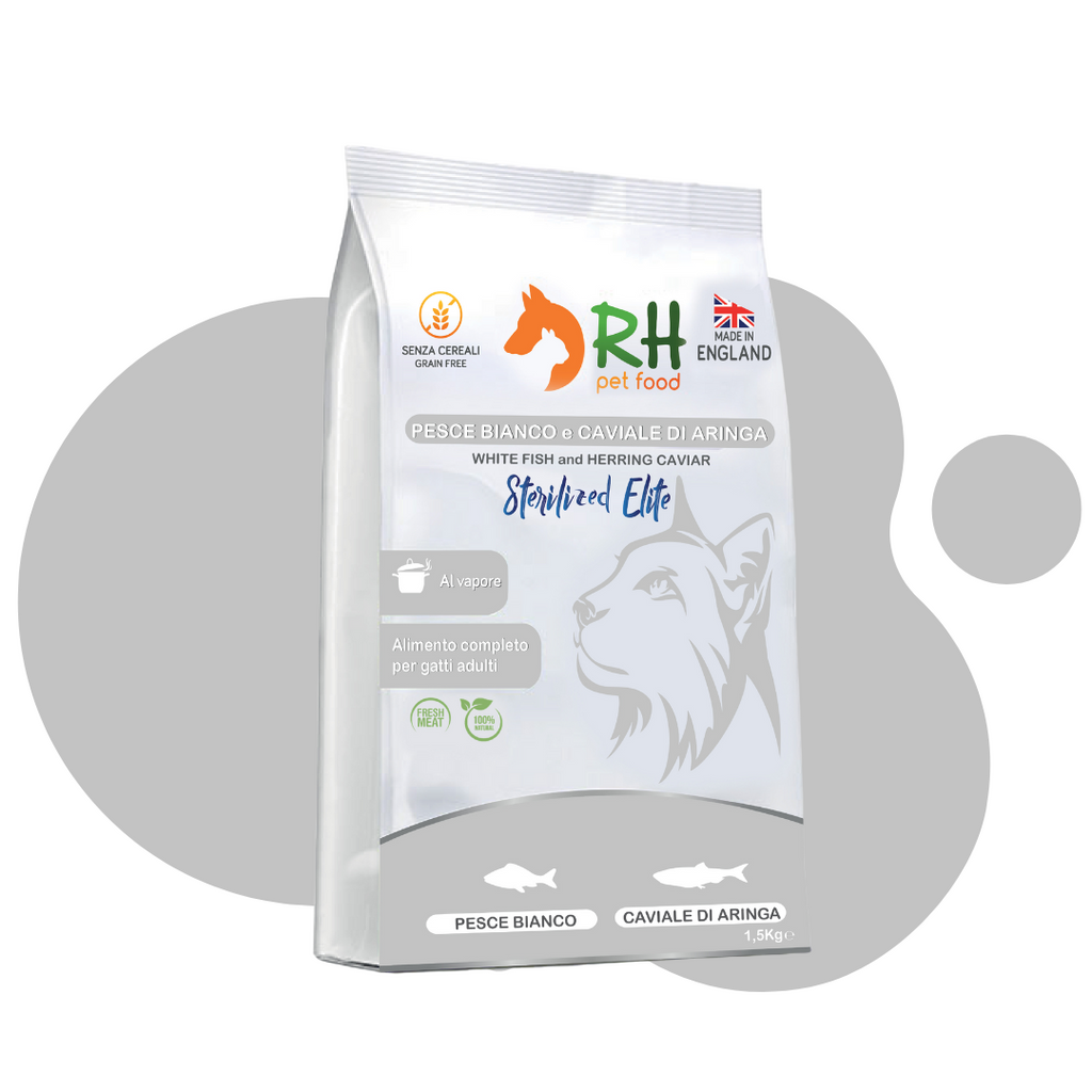 Pesce Bianco e Caviale di Aringa Sterilized Elite plus