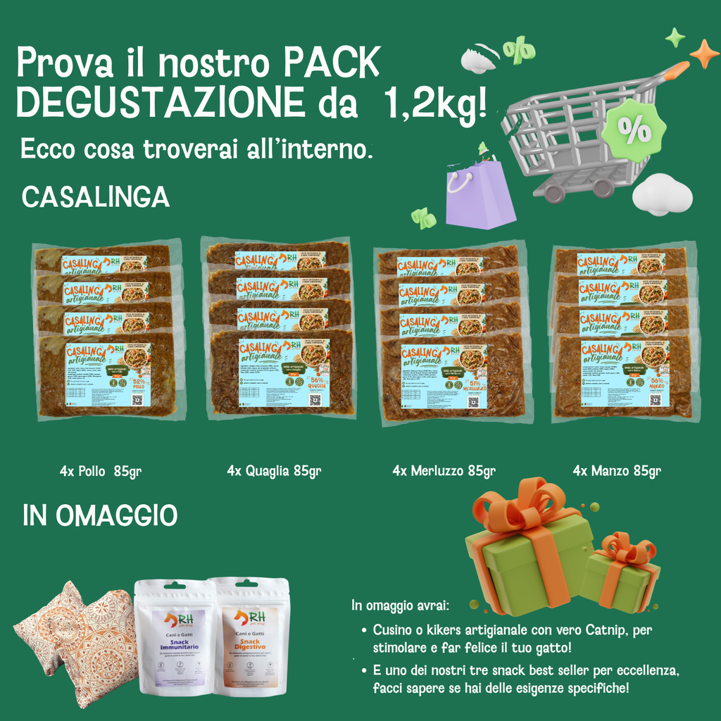 Pack Degustazione Casalinga Cotta Gatti 1.2kg a scelta