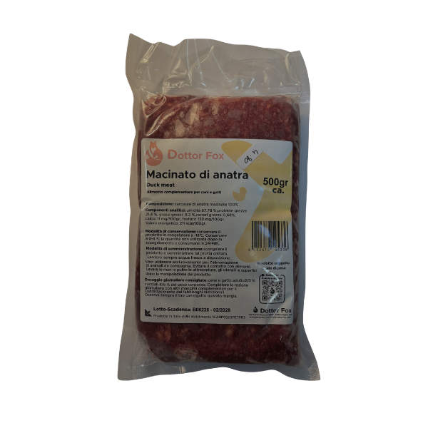 Macinato di Anatra BARF Dottor Fox