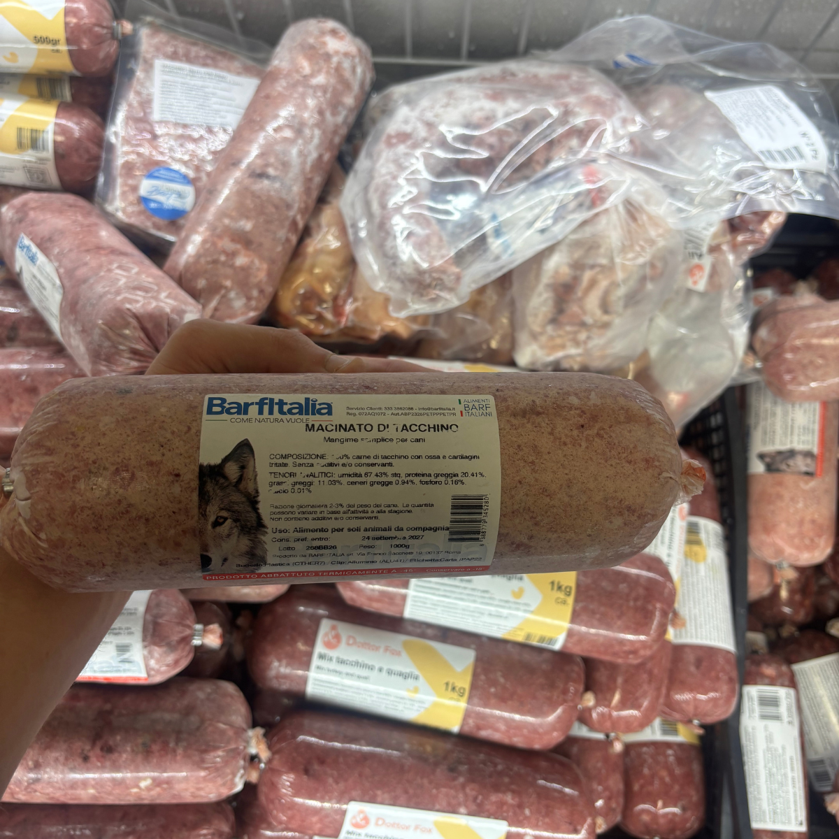 Macinato di tacchino Barf Italia 1kg