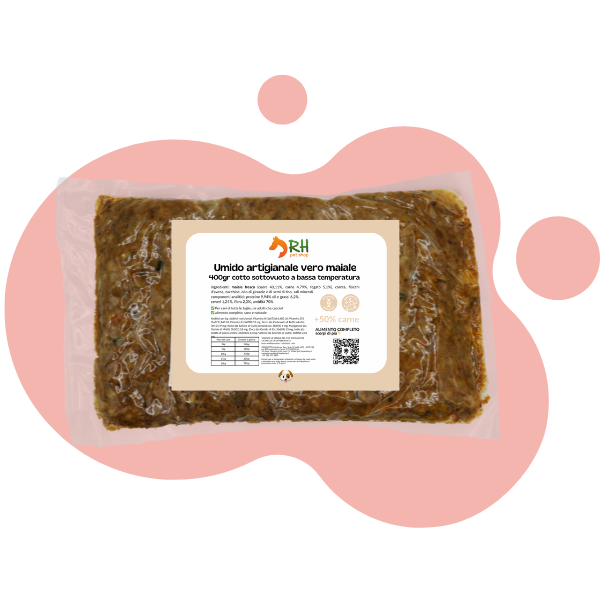 Casalinga cotta Maiale (NO FRIGO) Sottovuoto Per Cani