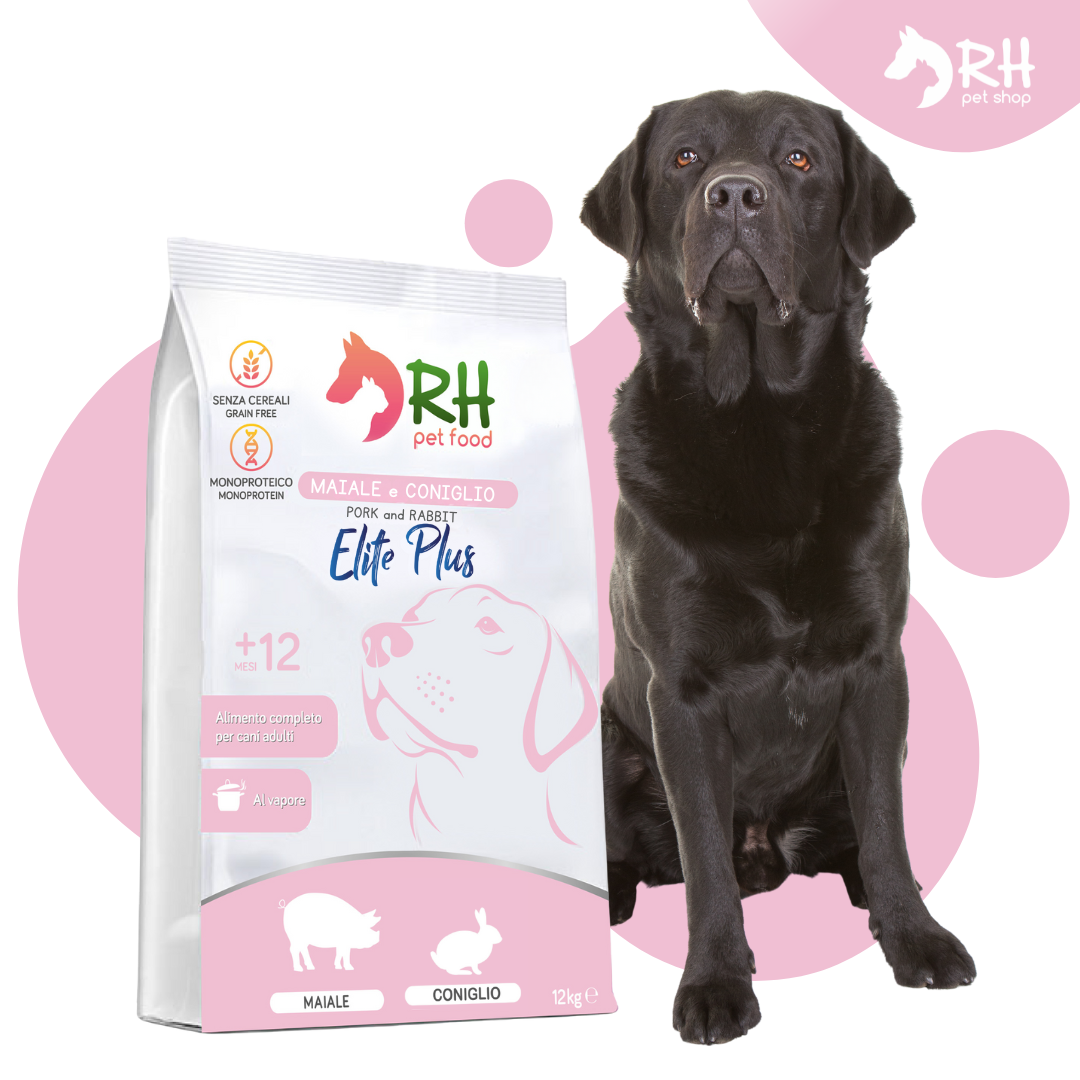 Maiale e coniglio Elite plus adult - benefici