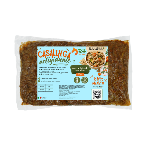 Casalinga cotta Manzo (no frigo) Sottovuoto Per Gatti