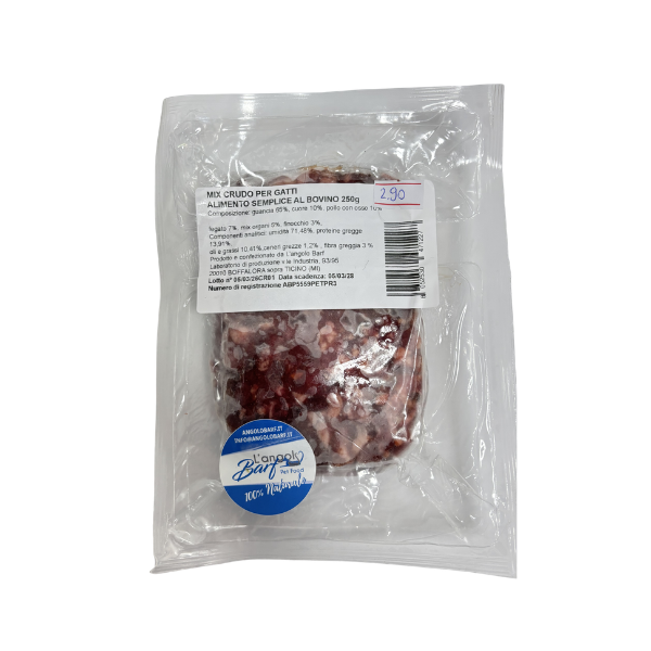 Mix BARF Gatto Bovino 500g