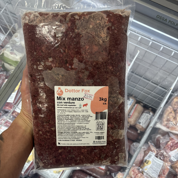 Mix Agnello, pollo e verdure 3kg Dottor Fox