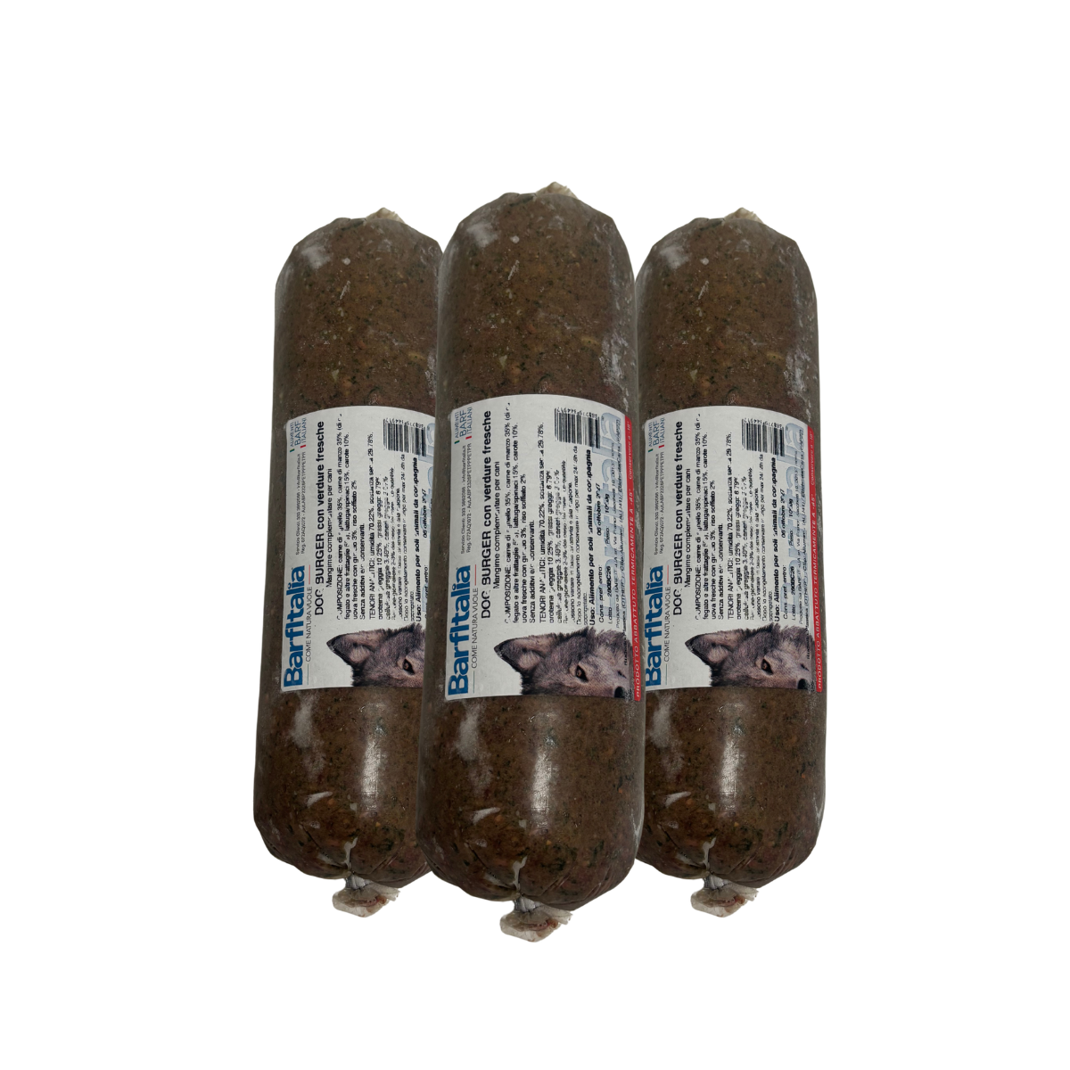 Mix Dog Burger con Verdure agnello e manzo Barf Italia