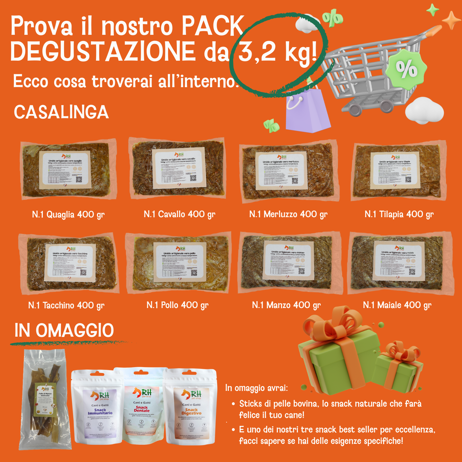 Pack Degustazione Casalinga Cotta 3.2kg