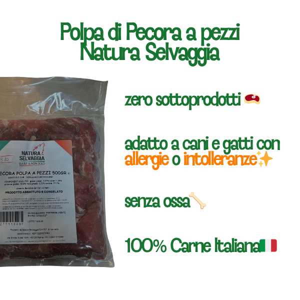 Polpa Pecora pezzi Natura Selvaggia
