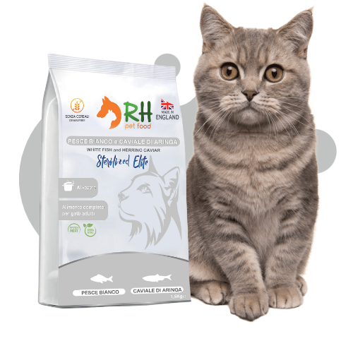 Pesce Bianco e Caviale di Aringa Sterilized Elite plus