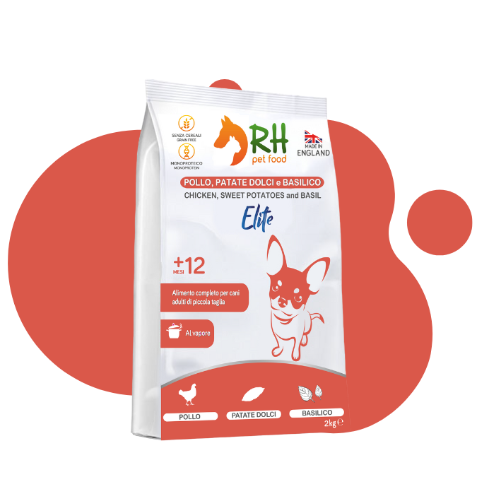 Pollo, patate dolci e basilico mini Elite plus