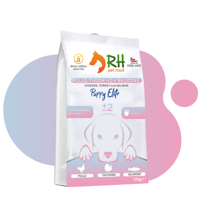 Tacchino, pollo e salmone puppy Elite