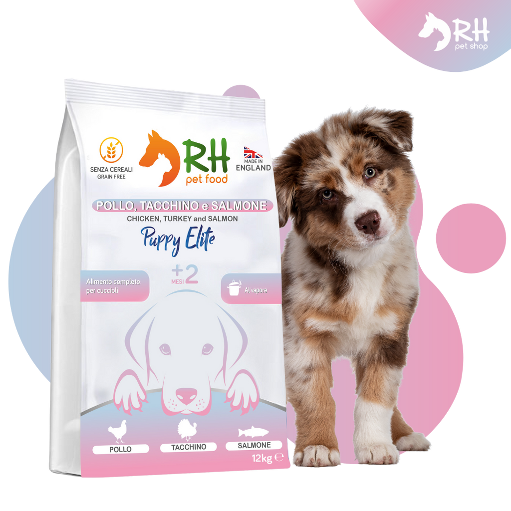 Tacchino, pollo e salmone puppy Elite